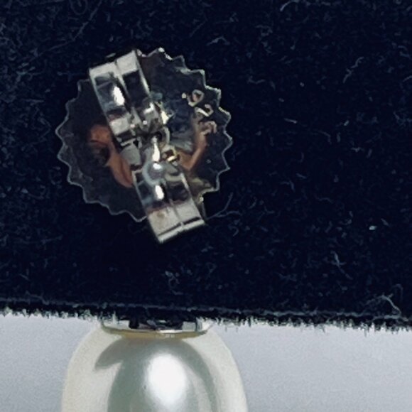 Honora Sterling Silver White Freshwater Pearls And Citrine Stone Earrings (5980) - Picture 7 of 7